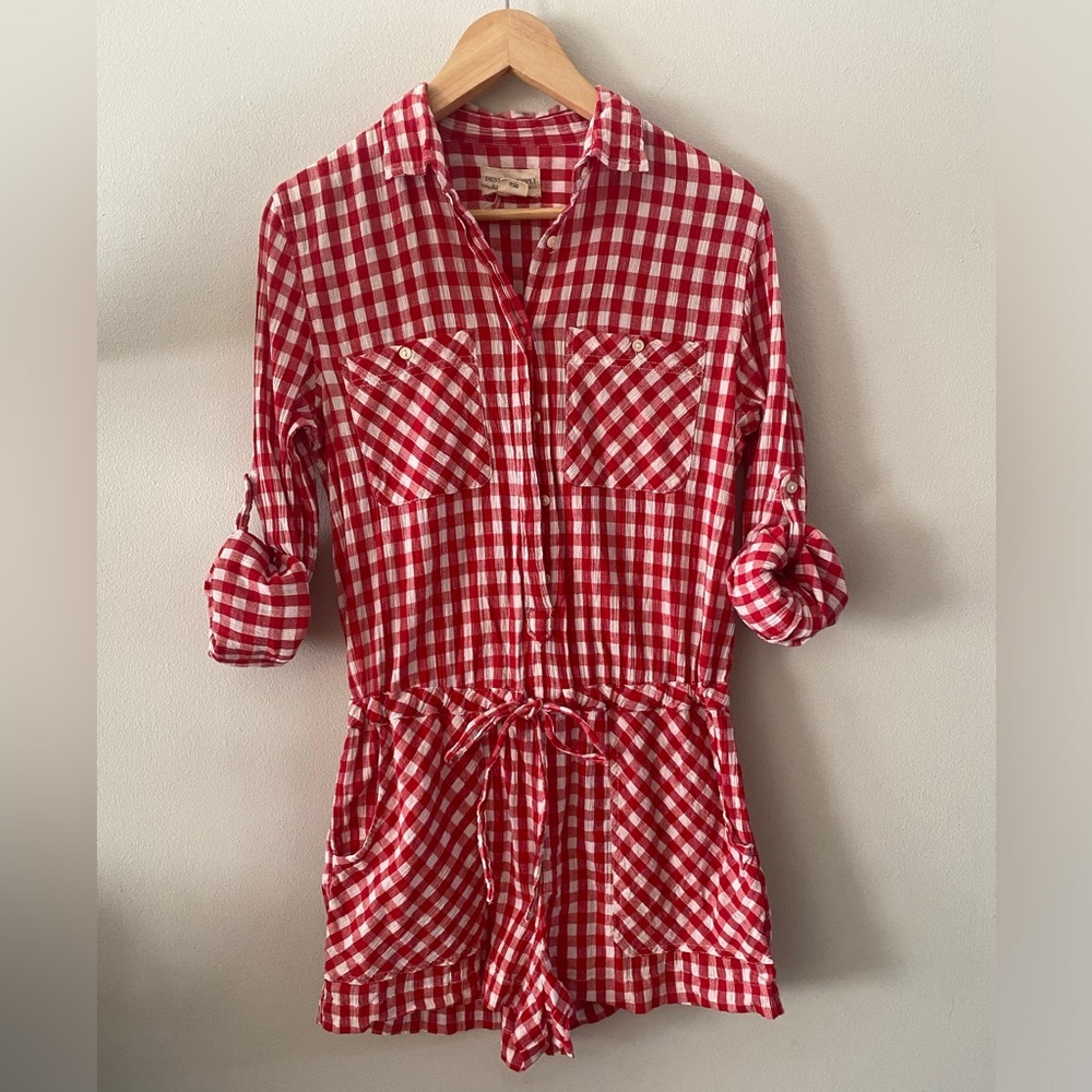 Denim Supply Ralph Lauren Plaid romper rare colors red and white
Size M - Picture 3 of 9